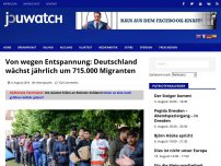 Bild zum Artikel: Von wegen Entspannung: Deutschland wächst jährlich um 715.000 Migranten