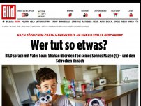 Bild zum Artikel: Hakenkreuz am Unfallort - Wer tut so etwas?