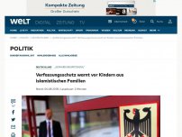 Bild zum Artikel: Verfassungsschutz warnt vor Kindern aus islamistischen Familien