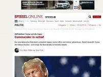Bild zum Artikel: US-Präsident Trump und die Lügen: Commander in schief