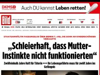 Bild zum Artikel: EIGENES KIND VERKAUFT - 12 Jahre, sechs Monate Haft für Horror-Mutter