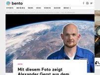 Bild zum Artikel: Mit diesem Foto zeigt Alexander Gerst aus dem Weltall, wie schlimm es um Deutschland steht