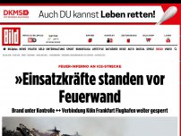 Bild zum Artikel: Feuer an ICE-Strecke - Flächenbrand wird zu dramatischem Großbrand