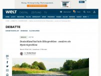 Bild zum Artikel: Deutschland hat kein Hitzeproblem - sondern ein Hysterieproblem