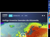 Bild zum Artikel: Unwetter beenden die Hitzewelle