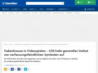 Bild zum Artikel: News: Hakenkreuze in Videospielen - USK hebt generelles Verbot von verfassungsfeindlichen Symbolen auf