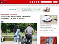 Bild zum Artikel: Oberbürgermeister schlagen Alarm - Brisanter Rekord: Fast 270.000 ausländische Kindergeld-Empfänger