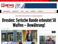 Bild zum Artikel: Hat die Justiz einen an der Waffel? Dresden: Syrische Bande erbeutet 58 Waffen – Bewährung!