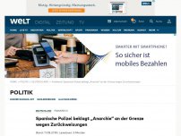 Bild zum Artikel: Spanische Polizei beklagt „Anarchie“ an der Grenze wegen Zurückweisungen