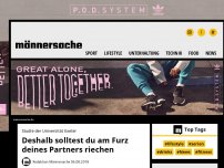 Bild zum Artikel: Studie: Am Furz seines Partners zu riechen, ist gesund | Männersache