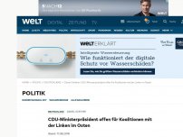 Bild zum Artikel: CDU-Ministerpräsident offen für Koalitionen mit der Linken im Osten