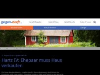 Bild zum Artikel: Hartz IV: Ehepaar muss Haus verkaufen