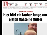 Bild zum Artikel: „Hey Alex, hier ist Mummy!“ - Hier hört ein tauber Junge zum ersten Mal seine Mutter