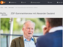 Bild zum Artikel: Berlin direkt - Sommerinterview vom 12. August 2018