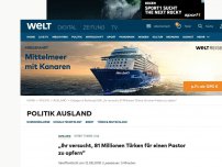 Bild zum Artikel: „Ihr versucht, 81 Millionen Türken für einen Pastor zu opfern“