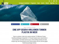 Bild zum Artikel: Eine App gegen 8 Millionen Tonnen Plastik im Meer