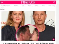 Bild zum Artikel: Til Schweiger & Tochter Lilli (20) küssen sich auf den Mund!