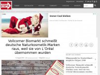 Bild zum Artikel: Vollcorner Biomarkt schmeißt deutsche Naturkosmetik-Marken raus, weil sie von L’Oréal übernommen wurden