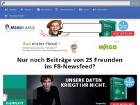 Bild zum Artikel: Nur noch Beiträge von 25 Freunden im FB-Newsfeed?