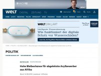 Bild zum Artikel: Hohe Bleibechance für abgelehnte Asylbewerber aus Afrika