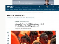 Bild zum Artikel: Katalonien will „Aquarius“ aufnehmen