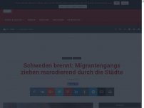 Bild zum Artikel: Schweden brennt: Migrantengangs ziehen marodierend durch die Städte