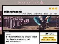 Bild zum Artikel: 2,4 Kilometer: SAS-Sniper tötet Isis-Kommandanten mit Rekord-Schuss | Männersache