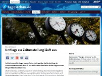 Bild zum Artikel: EU-Kommission: Umfrage zur Zeitumstellung läuft aus