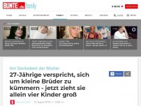 Bild zum Artikel: 27-Jährige verspricht, sich um ihre kleinen Brüder zu kümmern - jetzt zieht sie allein vier Kinder groß