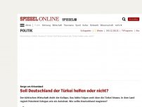 Bild zum Artikel: Sorge um Krisenland: Soll Deutschland der Türkei helfen oder nicht?