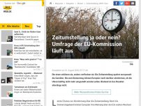 Bild zum Artikel: Zeitumstellung ja oder nein? Umfrage der EU-Kommission läuft aus