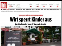 Bild zum Artikel: Damit die Gäste mehr Ruhe haben - Wirt sperrt Kinder aus