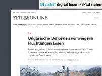 Bild zum Artikel: Ungarn: Ungarische Behörden verweigern Flüchtlingen Essen