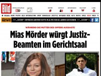 Bild zum Artikel: Mutter sagte aus - Mias Mörder würgt Justiz-Beamten im Gerichtsaal