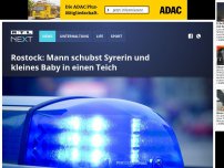 Bild zum Artikel: Rostock: Mann schubst Syrerin und kleines Baby in einen Teich