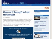 Bild zum Artikel: Glyphosat: Pflanzengift im Essen nachgewiesen