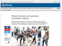 Bild zum Artikel: Wieder Sturmangriff auf spanische Nordafrika-Exklave