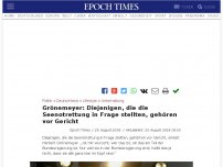 Bild zum Artikel: Grönemeyer: Diejenigen, die die Seenotrettung in Frage stellten, gehörten vor Gericht