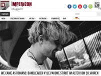 Bild zum Artikel: We Came As Romans: Bandleader Kyle Pavon stirbt im Alter von 28 Jahren