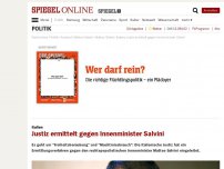 Bild zum Artikel: Italien: Justiz ermittelt gegen Innenminister Salvini