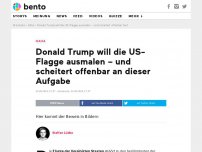 Bild zum Artikel: Donald Trump will die US-Flagge ausmalen – und scheitert offenbar hart