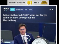 Bild zum Artikel: Zeitumstellung ade? 80 Prozent der Bürger stimmen in EU-Umfrage für die Abschaffung