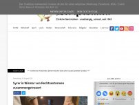 Bild zum Artikel: Syrer in Wismar mit Eisenkette zusammengetrauert