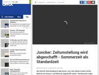 Bild zum Artikel: Jean-Claude Juncker: Zeitumstellung wird abgeschafft