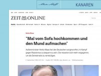 Bild zum Artikel: Chemnitz: 'Mal vom Sofa hochkommen und den Mund aufmachen'