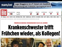 Bild zum Artikel: Wiedersehen nach 28 Jahren - Krankenschwester trifft Frühchen wieder, als Kollegen!