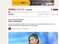 Bild zum Artikel: Helene Fischer und #wirsindmehr: Sorry. Und Danke