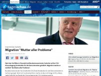Bild zum Artikel: Seehofer zu Migration: 'Mutter aller Probleme'