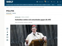 Bild zum Artikel: Katholiken stellen sich entschieden gegen die AfD