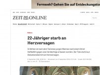 Bild zum Artikel: Köthen: 22-Jähriger starb an Herzversagen